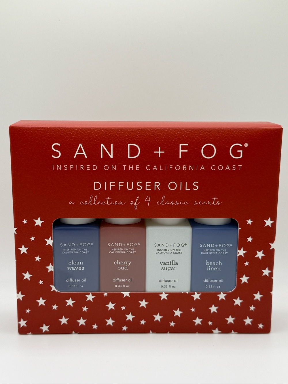 Sand + Fog Diffuser Oils Gift Set 4 Popular Scents